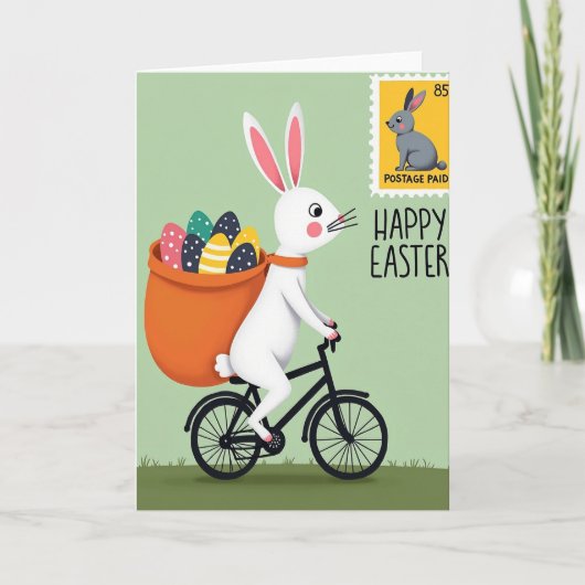Carte de saison de livraison de lapin (Devant)