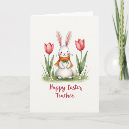 Carte de saison de printemps de Bunny (Devant)