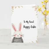 Carte de saison joyeuse avec créature mignonne (Fleur jaune)