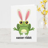 Carte de saison Pâques Ribbit (Fleur jaune)