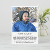 Carte de saké de jalon : premier séjour du bébé (Debout devant)