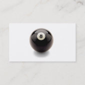 Carte de salle de billard de la boule huit du (Dos)