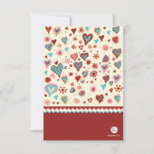 Carte de salle de classe de photo de Valentine de (Dos)