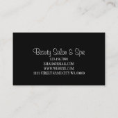 Carte de salon pour artiste de maquillage à lèvres (Dos)