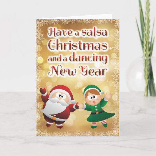 Carte de salsa de Noël (Devant)