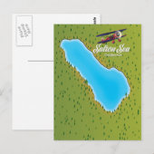 Carte de Salton Sea California USA (Devant / Derrière)