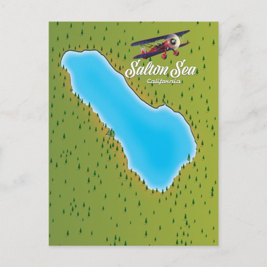 Carte de Salton Sea California USA (Devant)