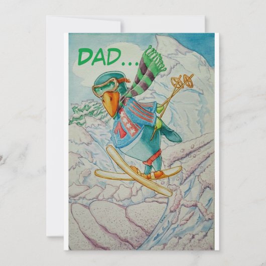 CARTE DE SALUBRITÉ FÊTE DES PÈRES FUNNY. (Devant)