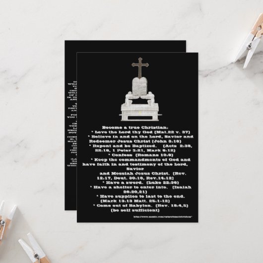 Carte de salut (Devant/Arrière en situation)