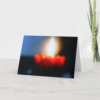 CARTE DE SALUT BLANC - BOUGIE