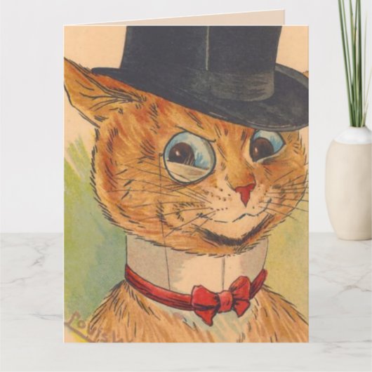 CARTE DE SALUT CHAT DAD (Devant)