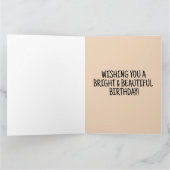 CARTE DE SALUT D'ANNIVERSAIRE ART cabine (Intérieur)