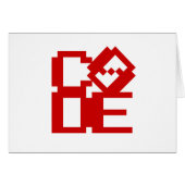 CARTE DE SALUT DE CODE (Devant horizontal)