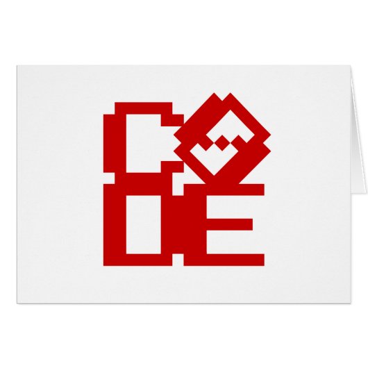 CARTE DE SALUT DE CODE (Devant horizontal)