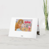 CARTE DE SALUT DE LA FÊTE D'ANNIVERSAIRE PUP (Dos)