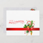 CARTE DE SALUT DE NOËL (Devant / Derrière)