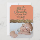 CARTE DE SALUT DE Noël Monogramme (Devant)