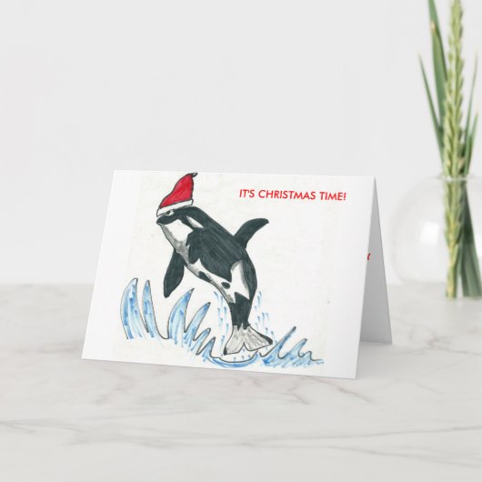 CARTE DE SALUT DE NOËL - ORCA (Devant)