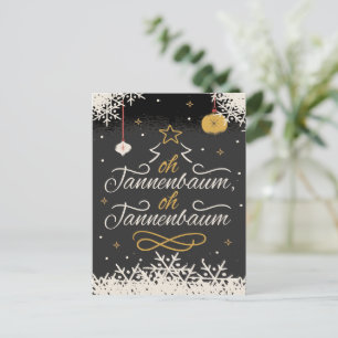 CARTE DE SALUT DE VACANCES ALLEMANDE DE NOËL