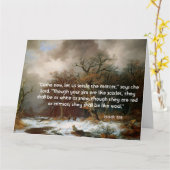 Carte de salut d'écriture sainte d'Isaïe de forêt (Fleur jaune)