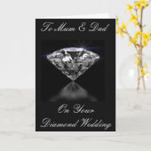 CARTE DE SALUT DU MARIAGE DE DIAMOND (Fleur jaune)