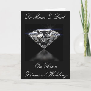 CARTE DE SALUT DU MARIAGE DE DIAMOND