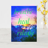 CARTE DE SALUT HEAL VERDE (Fleur jaune)