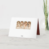 CARTE DE SALUT PLIÉE : MUCHA : SAISONS (Dos)