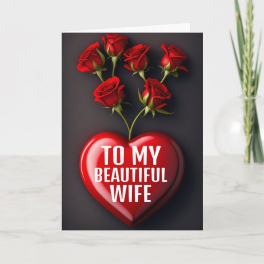 CARTE DE SALUT ROMANTIQUE ROSE (Devant)