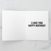 CARTE DE SALUT ROMANTIQUE ROSE (Intérieur)