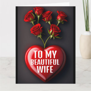 CARTE DE SALUT ROMANTIQUE ROSE