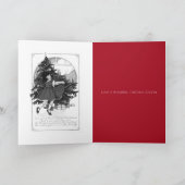 CARTE DE SALUT vintage MERRY CHRISTMAS (Intérieur)