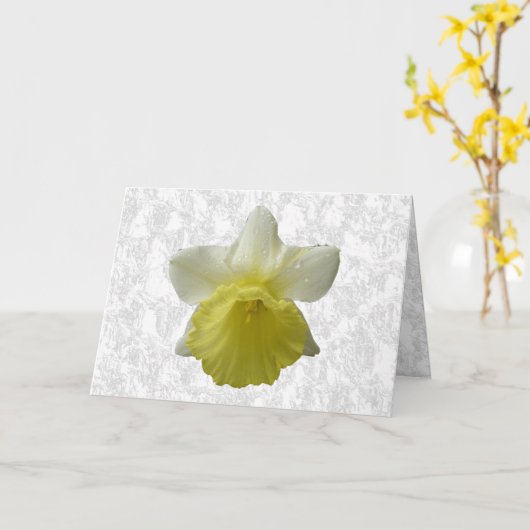 Carte de salutation Daffodil (Fleur jaune)