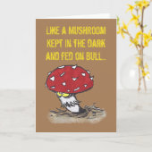 Carte de salutation de champignons (Fleur jaune)