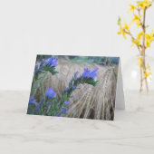 Carte de salutation fleurs de grain (Fleur jaune)