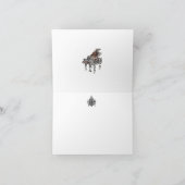 Carte de salutation/note de ~ de piano à queue de (Intérieur)