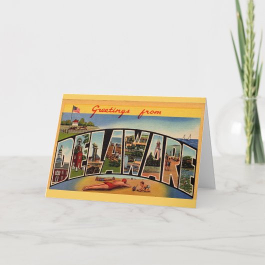 Carte de salutations du Delaware (Devant)