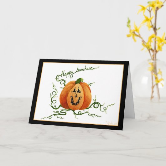 Carte de Samhain (Fleur jaune)