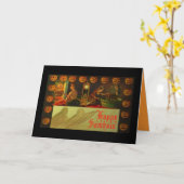 Carte de Samhain basée sur la carte vintage (Fleur jaune)