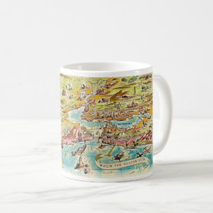 Carte de San Francisco Golden Gate sur un Mug
