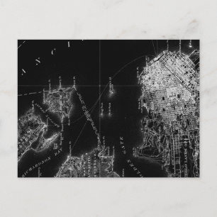 Carte de San Francisco noir et blanc