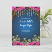 Carte de Sangeet de mariage & invitation de Sangee (Debout devant)