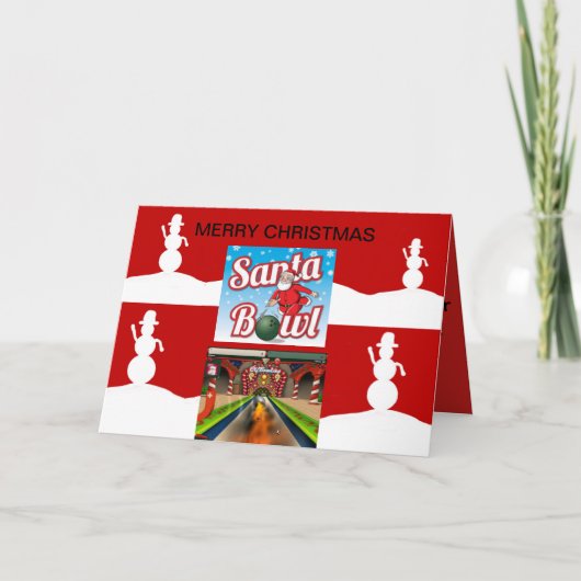 Carte de Santa Bowling (Devant)