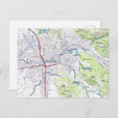 Carte de Santa Rosa, Californie (Devant / Derrière)