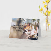 Carte de santé pour enfants Hamster (Fleur jaune)