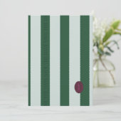 Carte de sauvegarde à bordure verte festonnée (Debout devant)