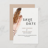 Carte de sauvegarde à l'aquarelle de plume (Devant / Derrière)