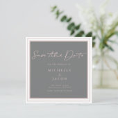 Carte de sauvegarde carré Airy Pastel | Save The D (Debout devant)