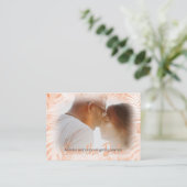 Carte de sauvegarde Coral Orange Tropical Palm Lea (Debout devant)