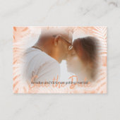 Carte de sauvegarde Coral Orange Tropical Palm Lea (Devant)